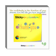 Load image into Gallery viewer, Sticky-inspirations &quot;Thank You&quot; Inspirational Sticky Notes