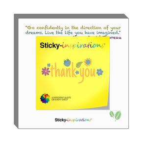 Sticky-inspirations "Thank You" Inspirational Sticky Notes