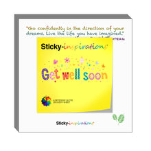 Load image into Gallery viewer, Sticky-inspirations &quot;Get Well Soon&quot; Inspirational Sticky Notes