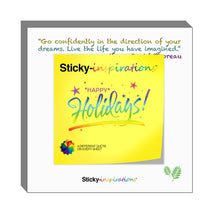 Load image into Gallery viewer, Sticky-inspirations &quot;Happy Holidays&quot; Inspirational Sticky Notes