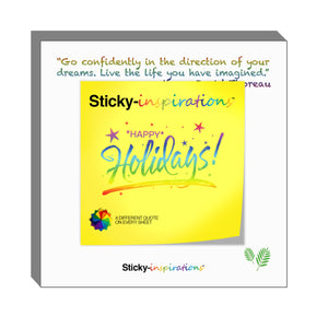 Sticky-inspirations "Happy Holidays" Inspirational Sticky Notes