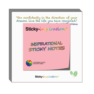 Sticky-inspirations "Breast Cancer Awareness" Inspirational Sticky Notes
